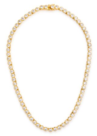 Chris 18kt Gold Tennis Necklace