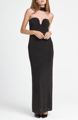 X ChÉrie Madeleine Madeline Strapless Maxi Dress & Scarf Set