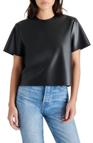 Ezra Faux Leather Top