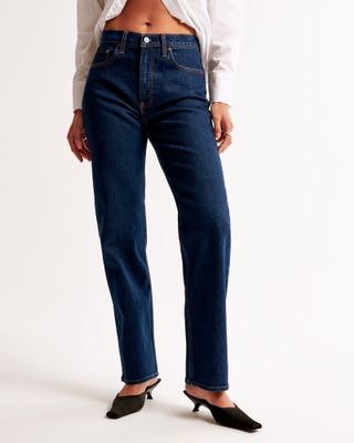 Abercrombie, High Rise Vintage Straight Jean