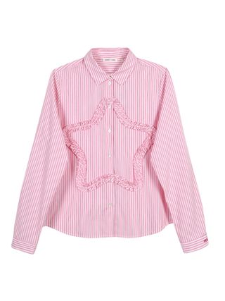 Sandy Liang, Sirius Shirt in Pink Stripe