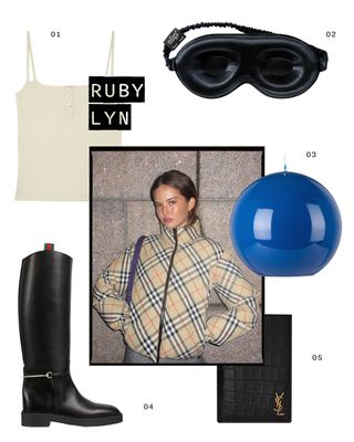 Collage of Gen Z Holiday Wishlist items from Ruby Lyn