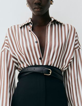 Alexander: Tencel, Chocolate Stripe X Felicity Kay