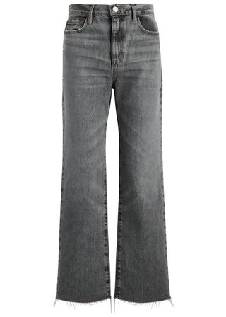 Le Jane Ankle Distressed Straight-Leg Jeans