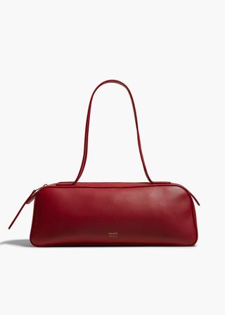 Khaite, Simona Shoulder Bag in Oxblood Leather