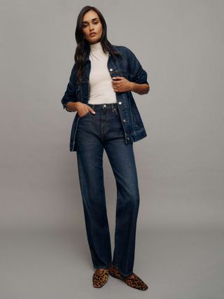 Reformation Val 90s Mid Rise Straight Jeans