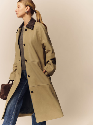 Reformation Veda Beck Leather Trench