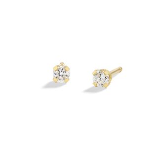 Banter by Piercing Pagoda, 14k Solid Gold 1/10 Ct. T.w. Lab Created Diamond Piercing Studs