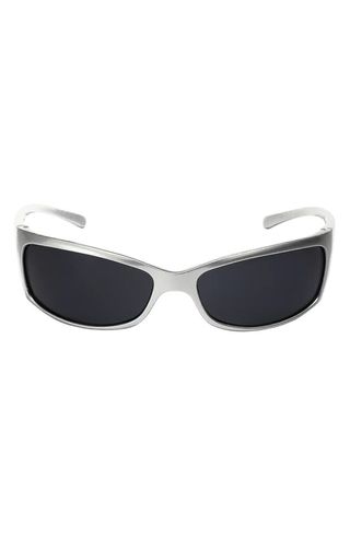 Rocket 67mm Polarized Wraparound Sunglasses