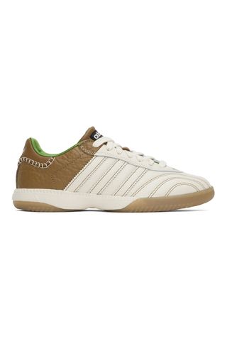 Wales Bonner Off-White & Brown Adidas Originals Edition Samba Millennium Sneakers