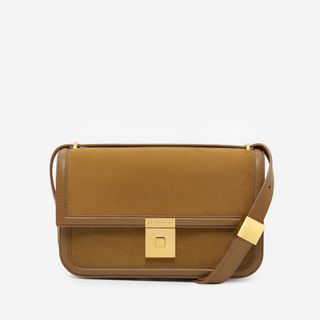 The Paris Crossbody | Caramel Suede & Caramel Smooth | Demellier