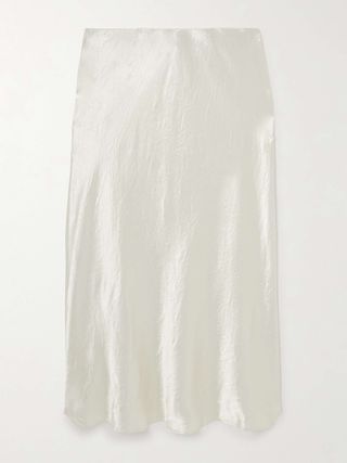 Satin Midi Skirt