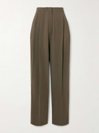 Roan Pleated Woven Tapered Pants