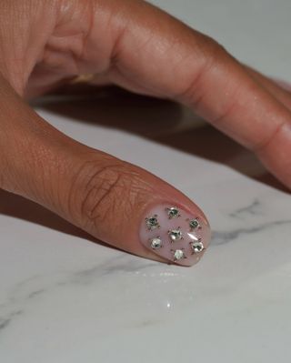 Gemstone nail art