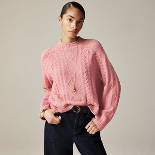 J.Crew, Cable-Knit Rollneck™ Sweater in Supersoft Yarn