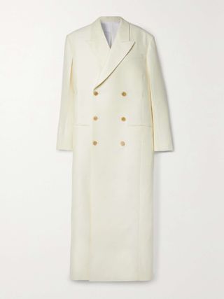 Catena Oversized Wool and Silk-Blend Cady Coat