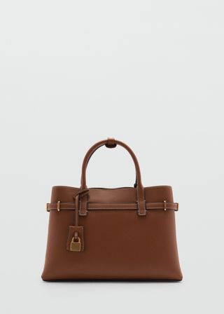 Shopper Bag With Padlock - Women | Mango United Kingdom