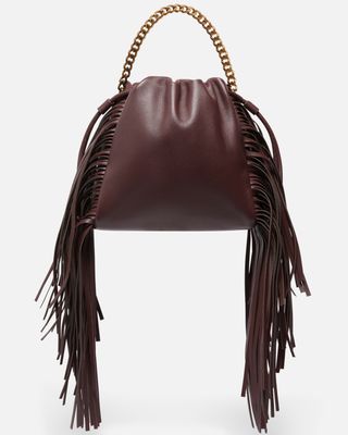 Soft Leather Bag With Fringes