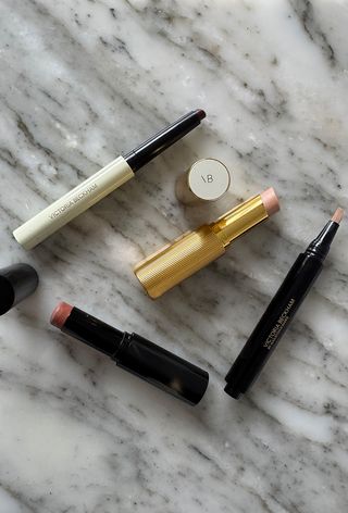 Victoria Beckham Beauty contour stick, highlighter stick, blush stick and concealer