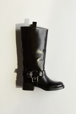 Knee-High Biker Boots