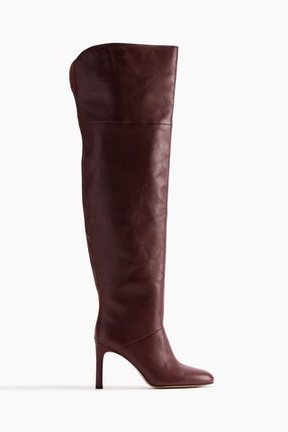 Knee-High Leather Boots