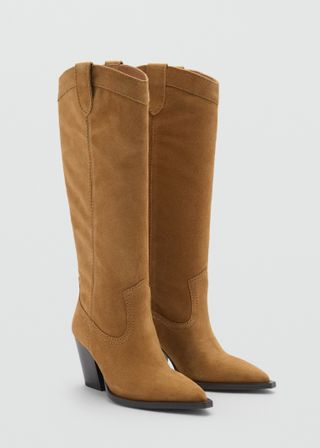 Suede Cowboy Boots - Women | Mango United Kingdom