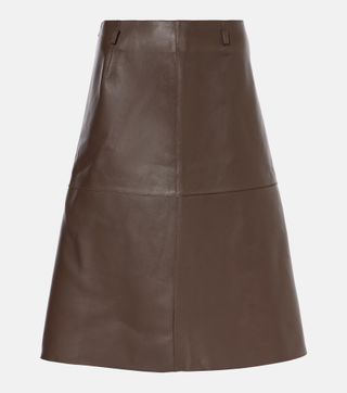 Leather Midi Skirt