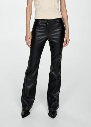 Leather-Effect Skinny Pants - Women | Mango Usa