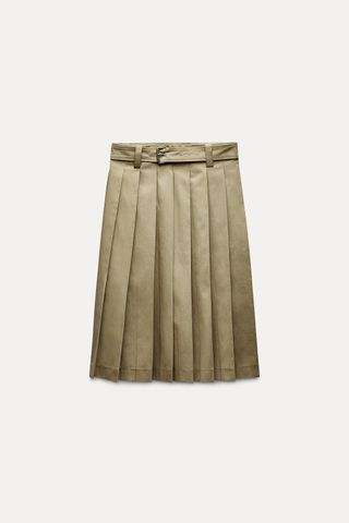 Box Pleat Midi Skirt - Limited Edition