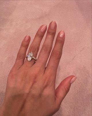 Photo of Selena Gomez's engagement manicure