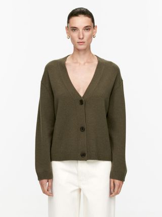 Cashmere-Wool Cardigan