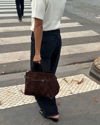 Manu Atelier Le Cambon bag brown suede