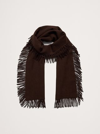 Fringed Wool Scarf