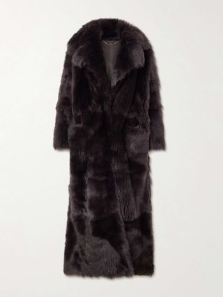 NOUR HAMMOUR Evita Shearling Coat