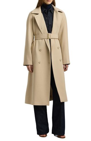 Crepe Belted Coat