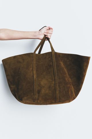 Suede Tote Bag