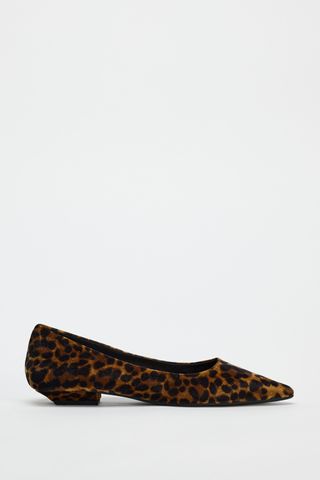 Animal Print Pointed Toe Shoes