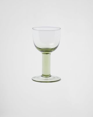 Set of Two Crystal White Wine Glasses 