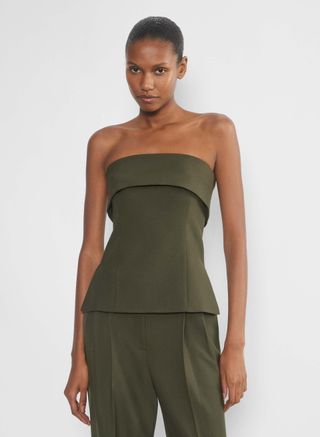 Aritzia, Babaton Element Tube Top in Dark Olive