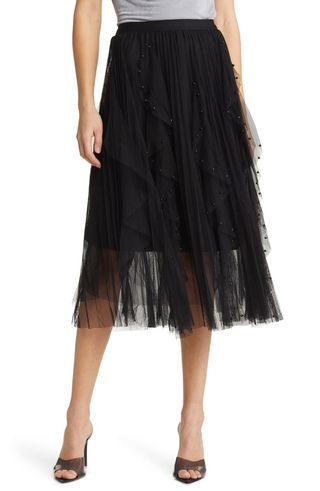 Wendy Beaded Tulle Skirt