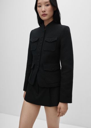 Pocket Tweed Jacket - Women | Mango Usa