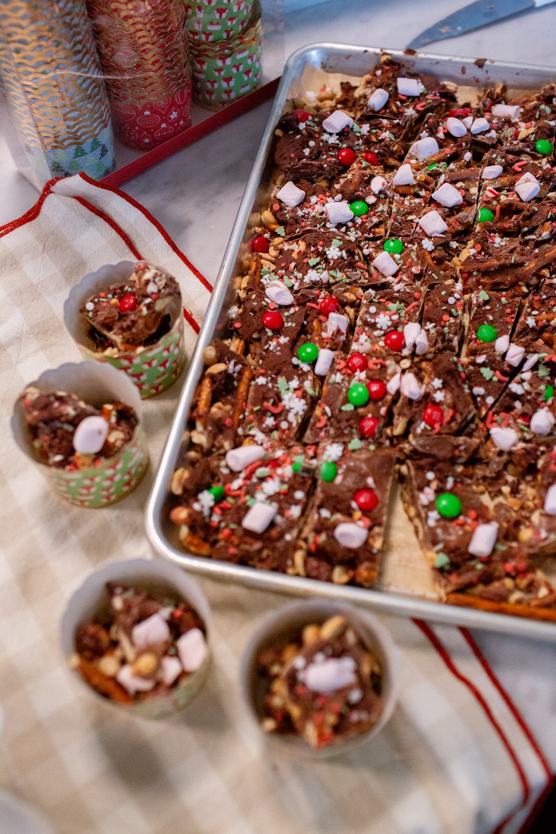 holiday sweets, holiday monster bark, holiday cookies, holiday deserts