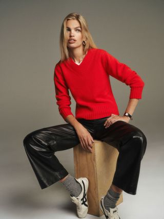 Dulce Cashmere V-Neck Sweater