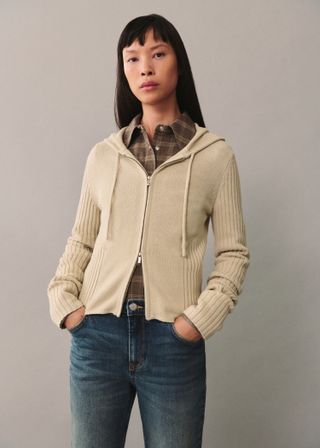 Zip Hooded Cardigan - Women | Mango United Kingdom