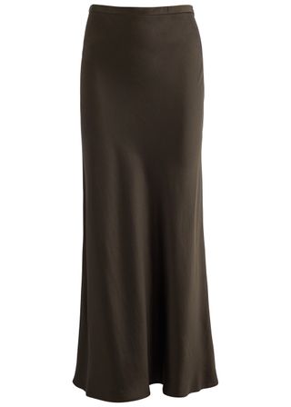 Eni Satin Maxi Skirt