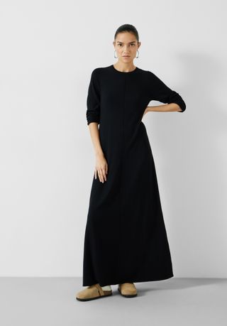 Talen Long Sleeved Knitted Maxi Dress