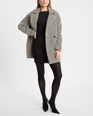 Express, Herringbone Double Breasted Coat