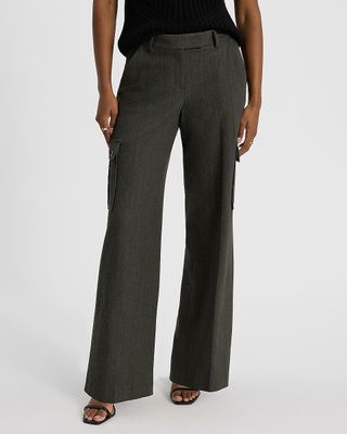 Express, Editor Mid Rise Relaxed Cargo Trouser Pant