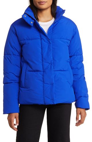 Stand Collar Puffer Jacket