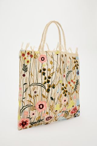 Embroidered Fabric Bag